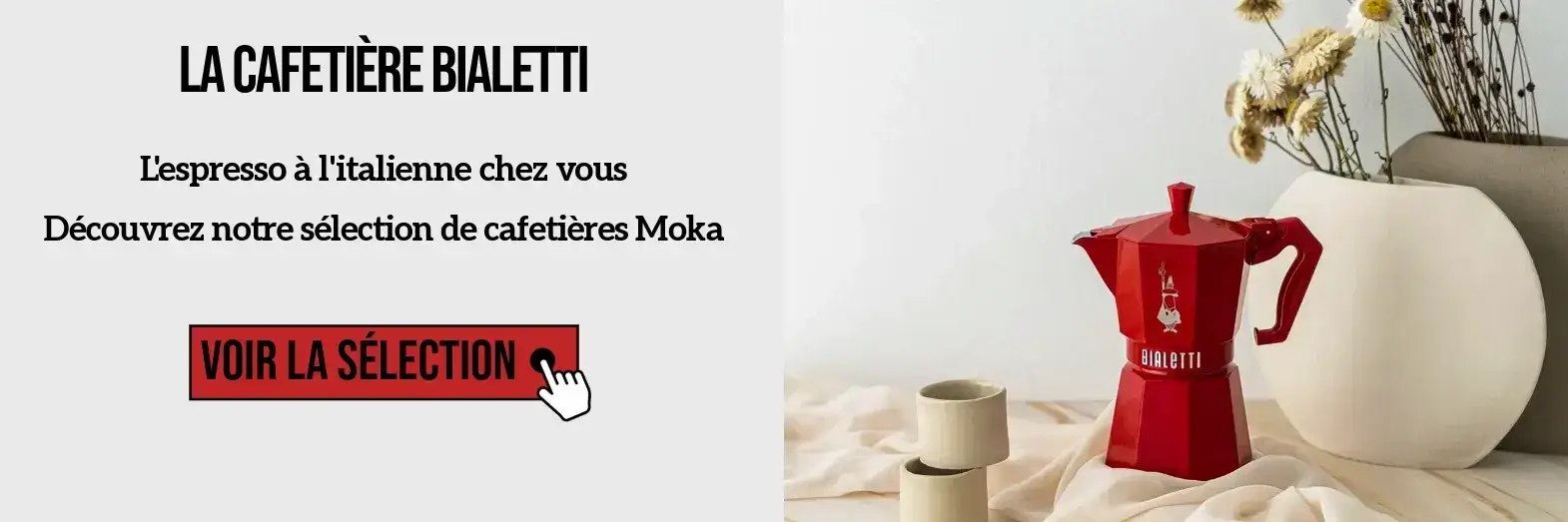 Découvrez notre sélection de cafetières Moka